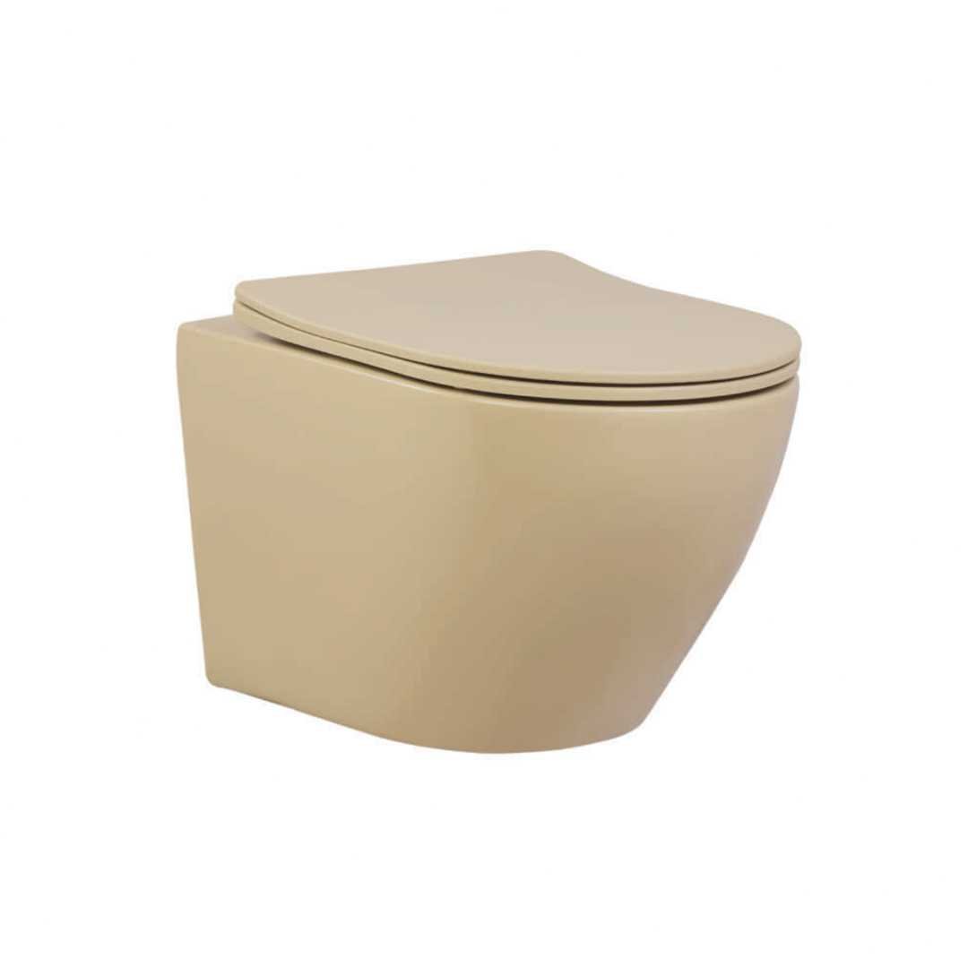 Rimless Toilet Seat  Rimless Wall-Hung Toilet with Slim UF Seat